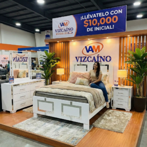 Juego de habitación domino con espejo cuadrado